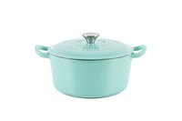 Cocotte ovalada de hierro fundido 4L menta